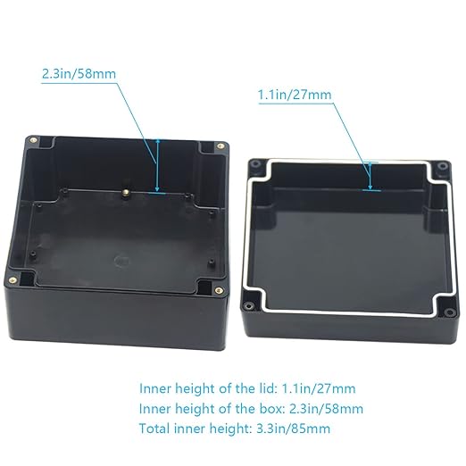 Junction Box, Zulkit Project Box IP65 Waterproof Outdoor Box ABS Plastic - Image 6