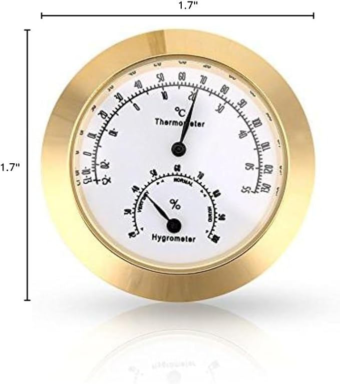 Round Thermometer Hygrometer, Humidity Temperature Meter - Image 2