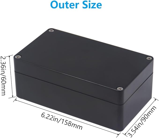 Project Box ABS Black Electrical Boxes IP67 Outdoor Waterproof Box Electronic - Image 2