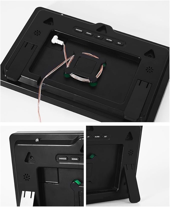 Large Digital Wall Clock with Temperature and Humidity Sensor Colorful Led - Image 6