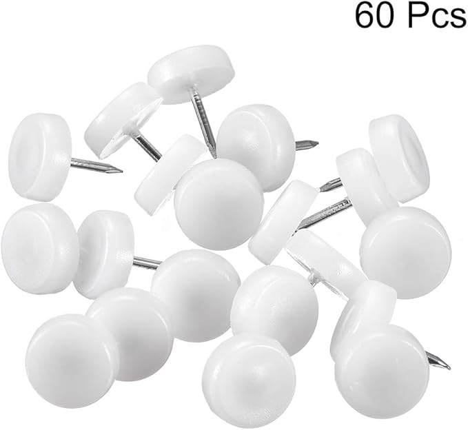 uxcell Furniture Feet Nail Plastic Glide Nails Chair Table Leg Protector Pad - Image 3