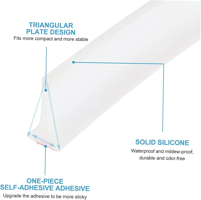 2m Self-adhesive Silicone Water Retaining Strip Sealing Strip - Image 5