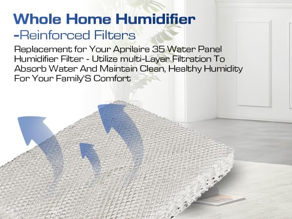 4 Pack 35 Water Panel Humidifier Filter Replacement 10" x 13" - Image 6