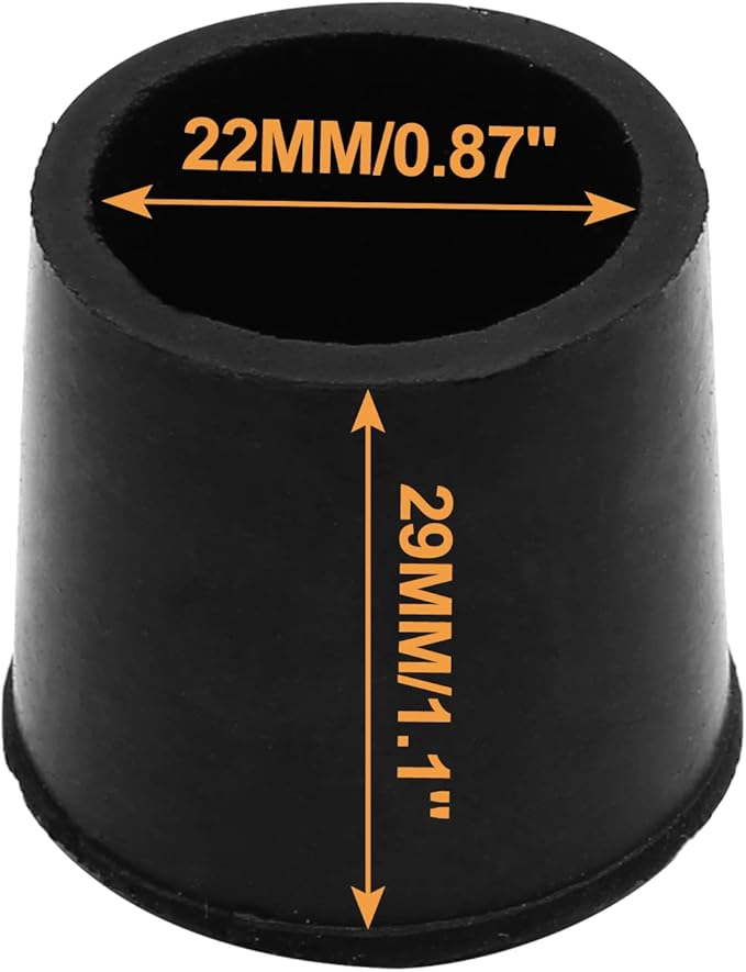 Piutouyar Round PVC Rubber Furniture Covers, 22mm / 7/8 Inches Table Chair Leg - Image 3