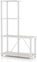 Homes: Inside + Out Apexa Modern 4-Cube Ladder Shelving Units, Collectibles by HOMESInsideOut