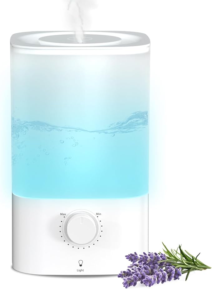 Top-Fill Cool Mist Bedroom Humidifier by Electactic