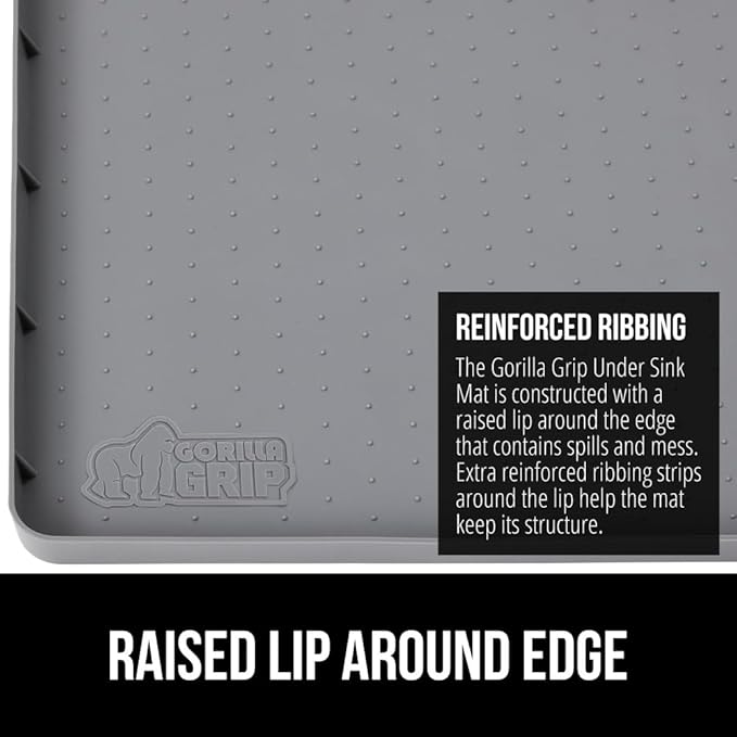 GORILLA GRIP Waterproof Silicone Under Sink Mat - Image 5