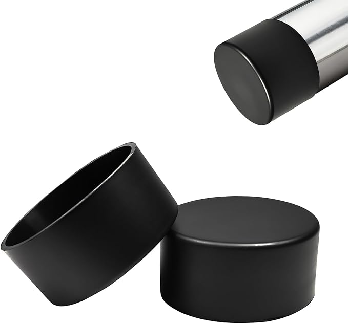2 Pcs 2-15/16" Round Chair Leg Tips Caps, Silicone Rubber Furniture Leg Floor by BOPOREAE