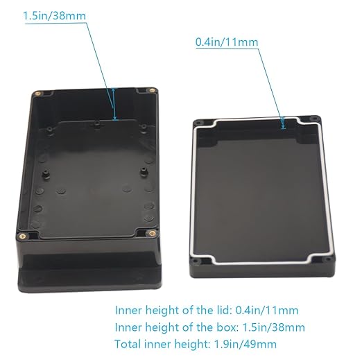 Zulkit Junction Box ABS Plastic Dustproof Waterproof IP65 Universal Electrical - Image 6