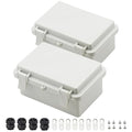 Zulkit 2pcs Junction Box ABS Plastic Dustproof Waterproof IP65 Electrical Boxes by Zulkit