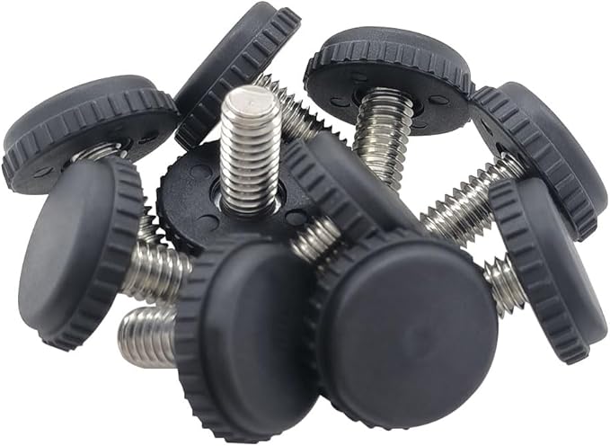 Hooshing 10PCS 1/4-20 Stainless Steel Adjustable Furniture Levelers Screw in - Image 6