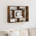 Smoked Oak Engineered Wood Wall Shelf 29.5 x 6.3 x 21.7 Inches by EDNRSOG