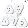 5 Pack Water Leak Detectors for Home, Stechro 4 Levels Adjustable Audio 0-120dB by stechro