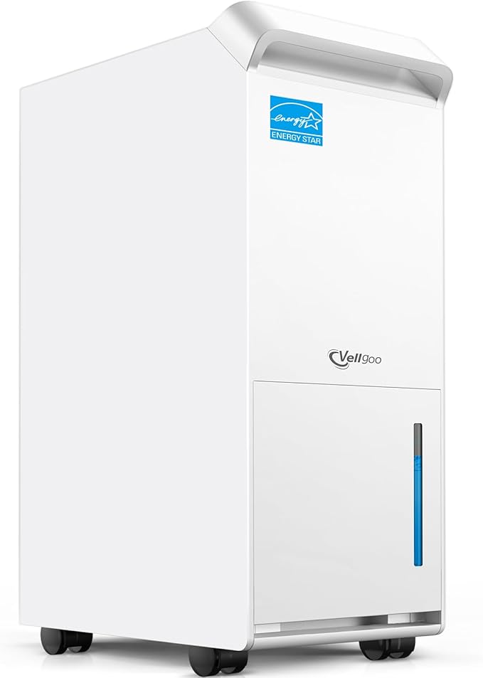 4, 500 Sq.Ft Most Efficient Energy Star 2025 Dehumidifier, Vellgoo Max 70 by Vellgoo