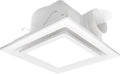 Bathroom Exhaust Fan with Light, 9.8 in Panel, 6000K 12W Square LED, 117CFM 0.7 by POWERENG