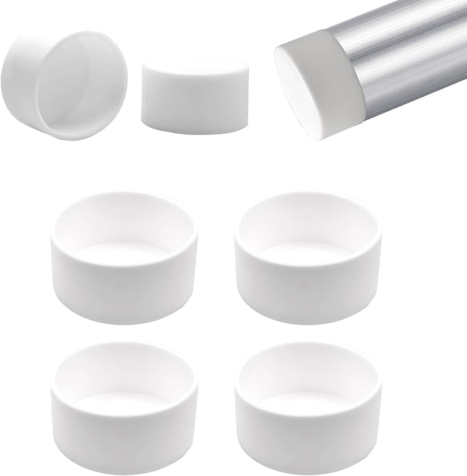 2-3/8" Silicone Chair Leg Floor Protectors, Rubber Chair Leg Caps, Non-Slip by EASYEAH