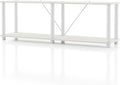Homes: Inside + Out Apexa Modern 2-Tier Extra Wide Shelving Units, Collectibles by HOMESInsideOut