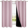 NICETOWN 100% Blackout Room Warming Lined Curtains, Totally Darkness Drapes by NICETOWN