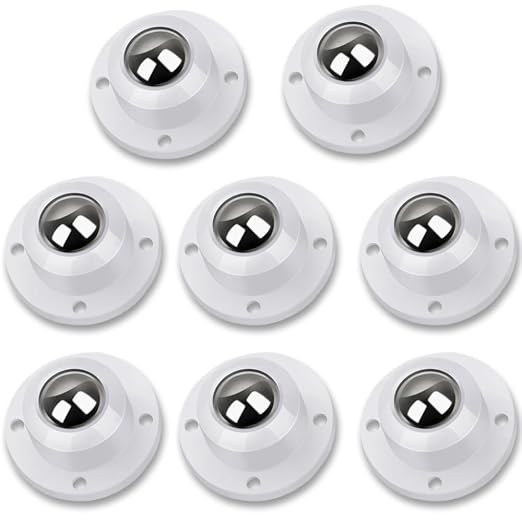 Self Adhesive Caster Wheels for Furniture, Storage Box, Trash Can by Deear