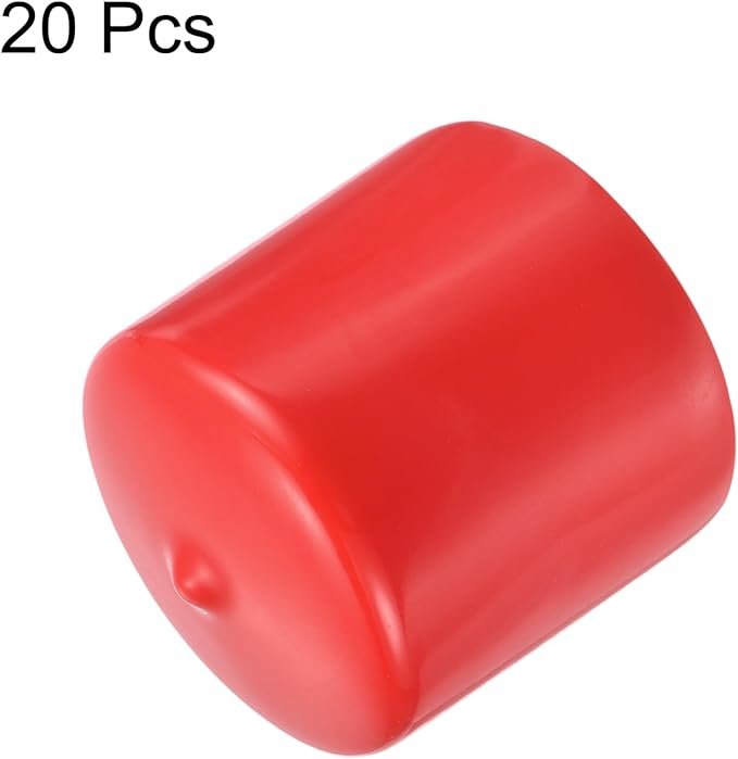 uxcell 20pcs Rubber End Caps 41mm ID Vinyl Round Tube Bolt Cap Cover Thread - Image 2