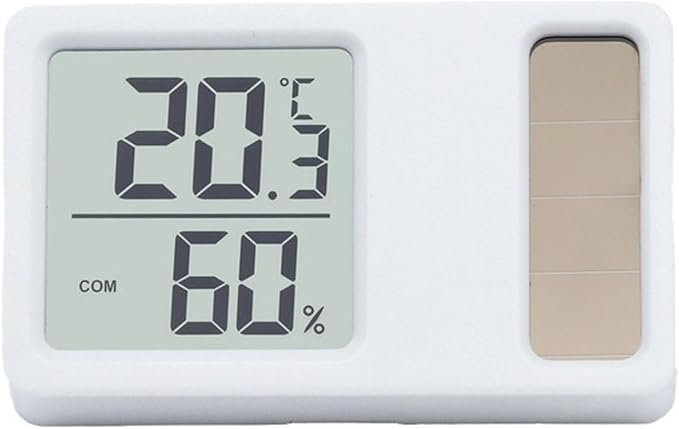 Thermometers Hygrometer Solar Power Desktop Temperature Humidity Meter Gauge - Image 8
