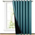 NICETOWN Peacock Teal Full Shading Closet Curtains, Privacy Room Divider by NICETOWN