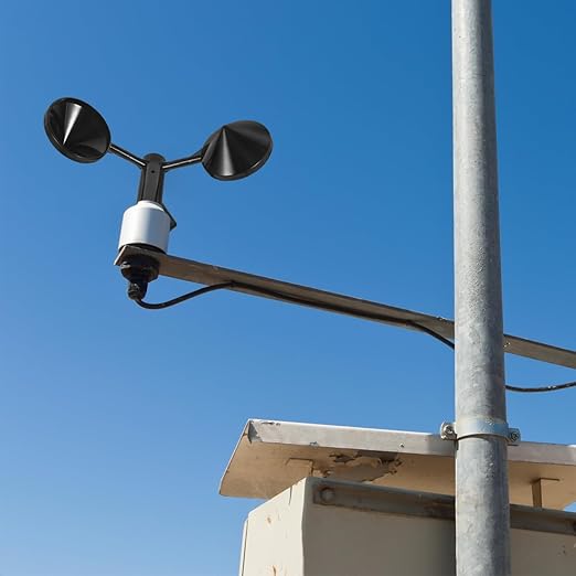 VANZACK Wind Direction Indicator 3-Cup Wind-Speed Sensor Anemometer Cover Air - Image 6