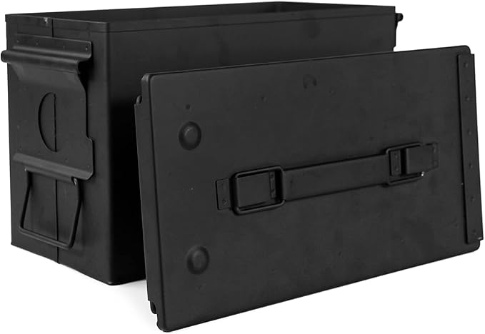 GUGULUZA Metal Ammo Can 30/50 Cal, Lockable Bullet Storage Case, Waterproof & - Image 7