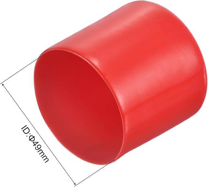 uxcell 20pcs Rubber End Caps 49mm ID Vinyl Round Tube Bolt Cap Cover Thread - Image 3