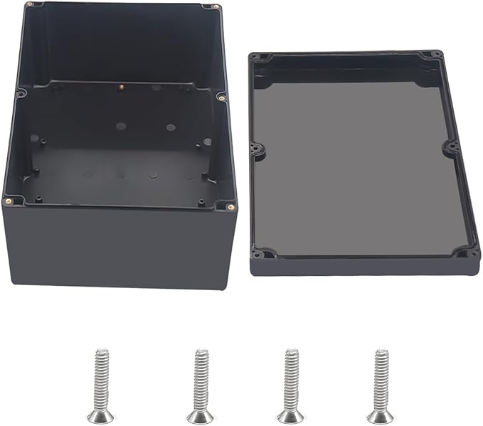 Outdoor Waterproof Junction Box IP67 Project Box ABS Black Electrical Boxes by Otdorpatio