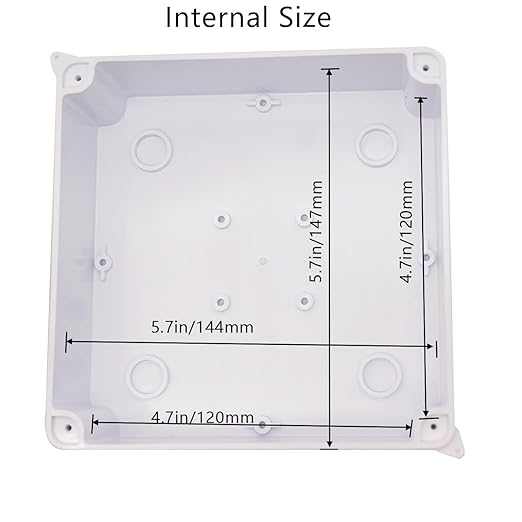 Junction Box, Reserved Holes Electrical Boxes Waterproof IP65 ABS Plastic - Image 5