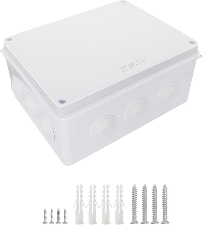 LeMotech Junction Box, ABS Plastic IP65 Waterproof and Dustproof, Universal by LeMotech