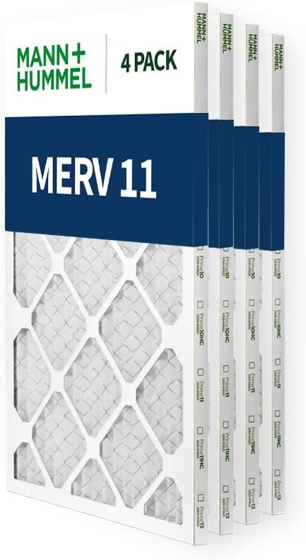 Mann+Hummel 18x24x1 MERV 11 Pleated HVAC AC Furnace Air Filters. Quantity 4. - Image 4