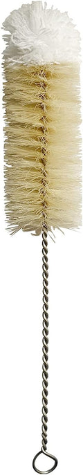 NewFerU Stainless Steel Soda Bottle Cleaning Brush in Natural Boar Bristle Wool by NewFerU