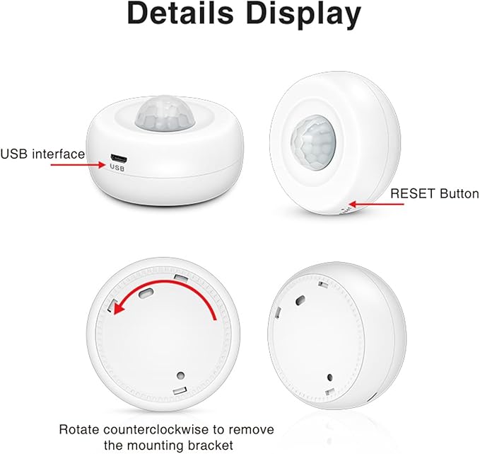 Wengart WiFi Light PIR Motion Sensor FH400A, Tuya App, 2.4GHz Combines Human - Image 6