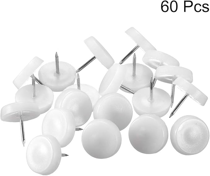 uxcell Furniture Feet Nail Plastic Glide Nails Chair Table Leg Protector Pads - Image 3