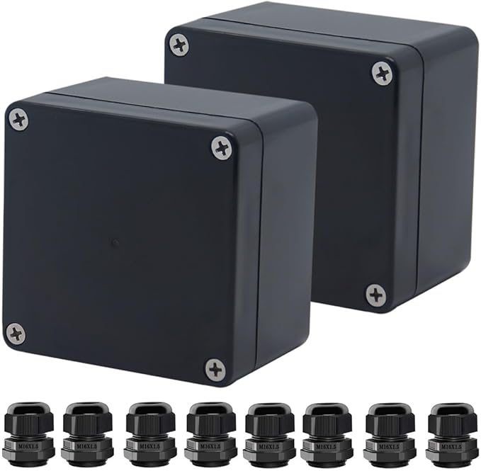 Project Box ABS Black Electrical Boxes IP67 Outdoor Waterproof Box Electronic - Image 2
