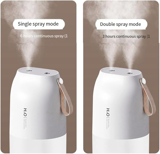 Wireless Air Humidifier Diffuser Rechargeable Double Nozzle Essential Oil - Image 2