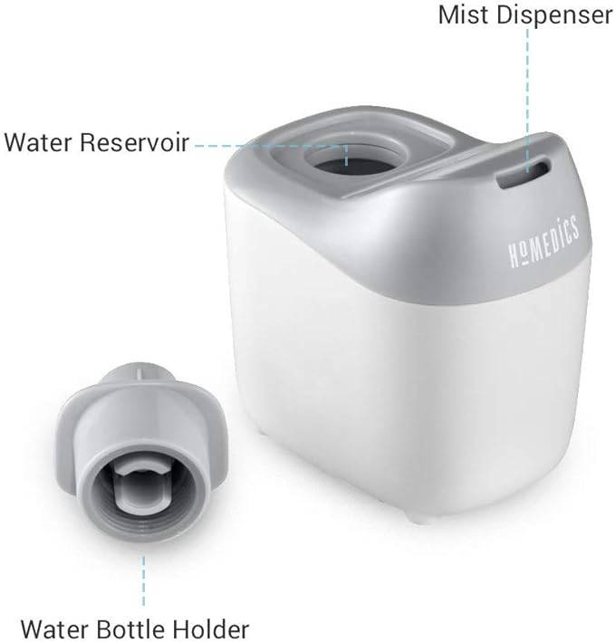 Homedics Ultrasonic Portable Humidifier – Small Air Humidifiers - Image 2