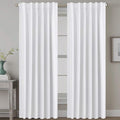 H.VERSAILTEX White Curtains Thermal Insulated Window Treatment Panels Room by HVERSAILTEX