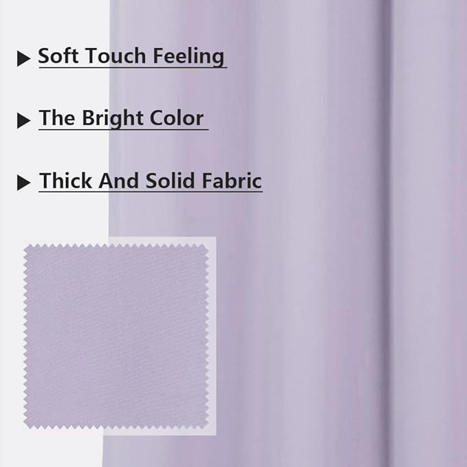 MYSKY HOME Lilac Blackout Curtains - Image 3
