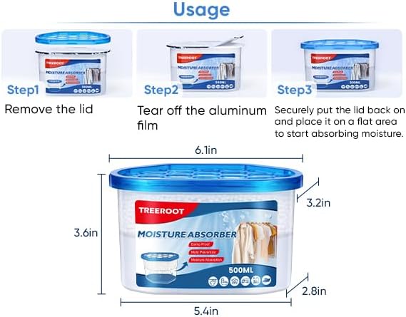 22Pack Moisture Absorbers, 10.6OZ Humidity Absorber Bucket, Moisture Absorbers - Image 9