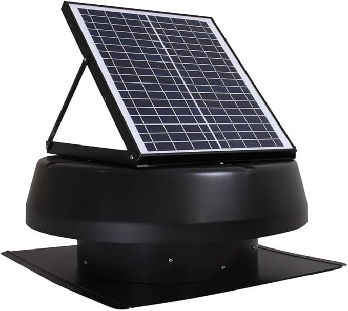 iLIVING HYBRID Ready Smart Thermostat Solar Roof Attic Exhaust Fan, 1150 CFM - Image 2