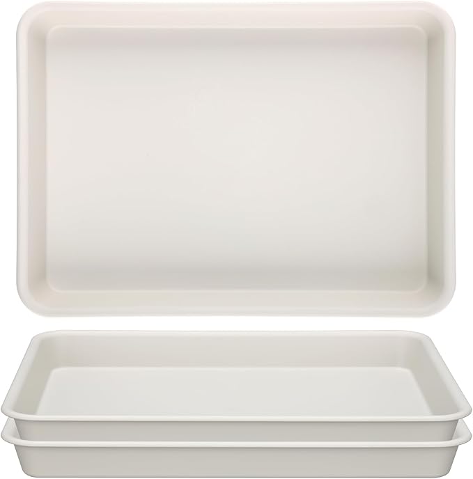 GREANER 11 Inch Plant Ttray, 3 Packs Durable Plastic Humidity Trays by GREANER