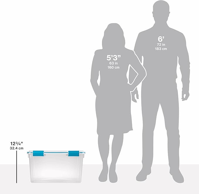 54 Quart Clear Storage Bin - Image 5
