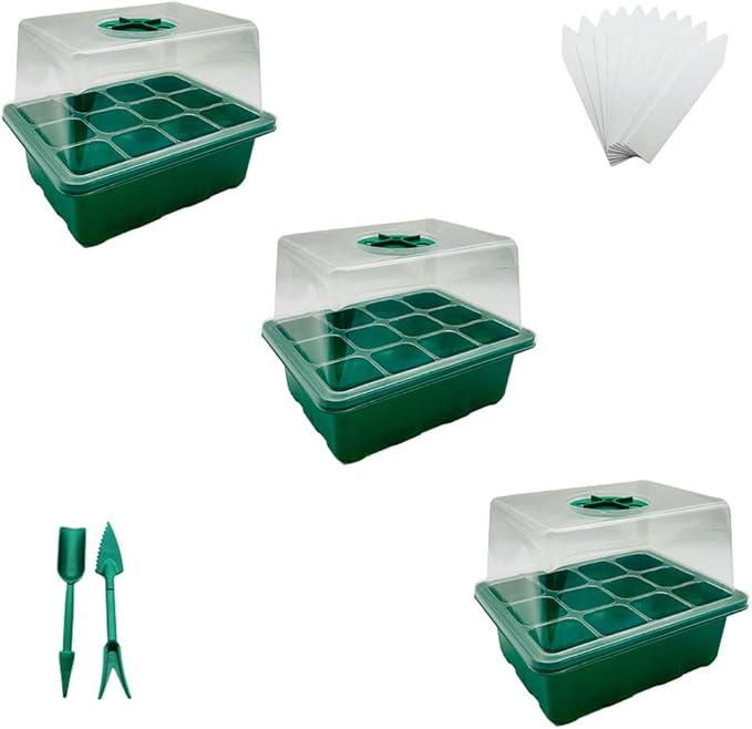 Seed Starter Tray Kit, Labels and Hand Tool Kit by YOOAEFRTY