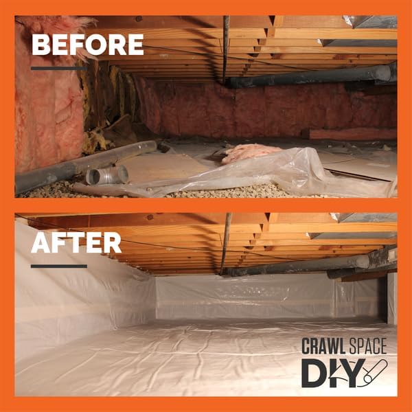 Whitecap - Woven Vapor Barrier - 20 Mil, Thick Plastic sheeting, Drop Cloth - Image 3