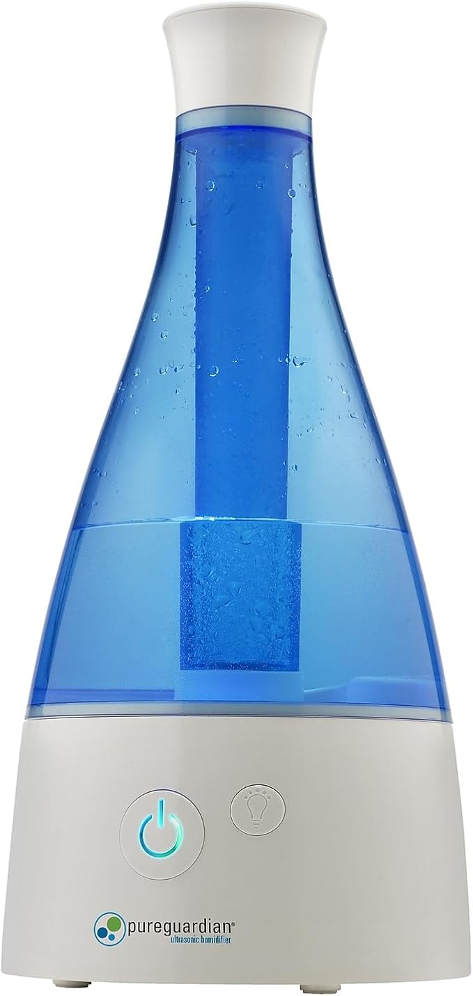 PureGuardian Ultrasonic Cool Mist Humidifier, 30 Hrs. Run Time, 0.5 Gal. Tank - Image 2