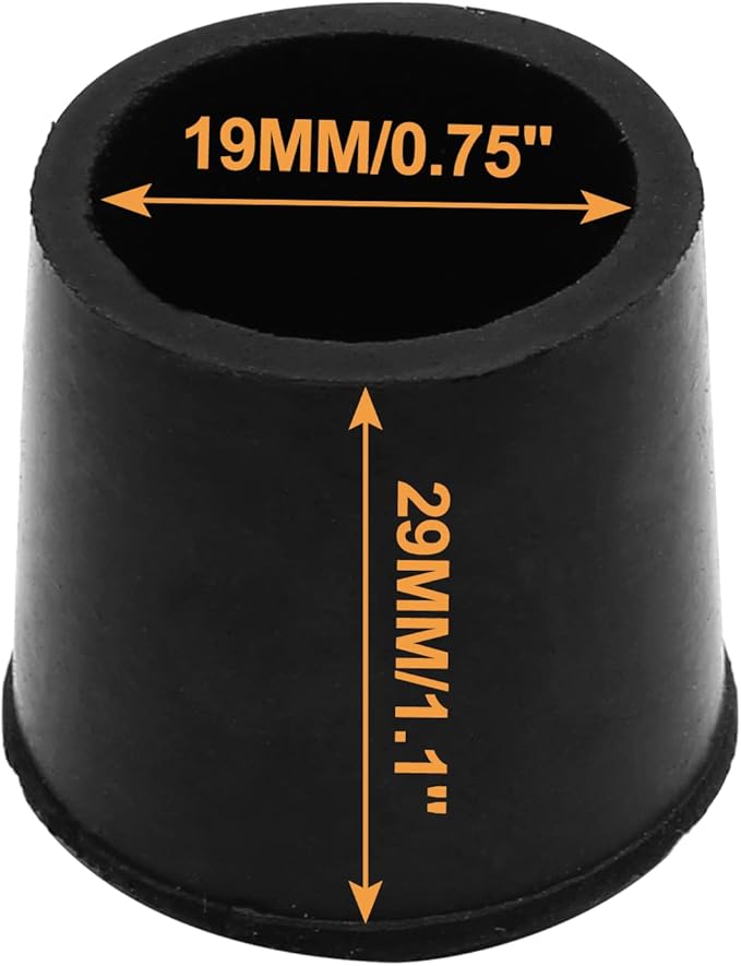 Piutouyar Round PVC Rubber Furniture Covers, 19mm / 3/4 Inches Table Chair Leg - Image 3