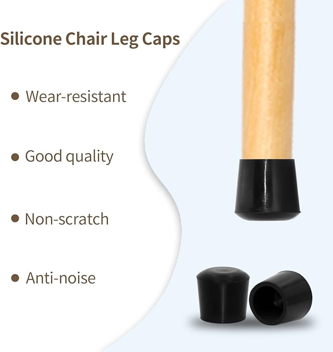 Flyshop 1-1/2", 38 mm, Patio Round Chair Leg Caps, Furniture Table Feet Covers - Image 6